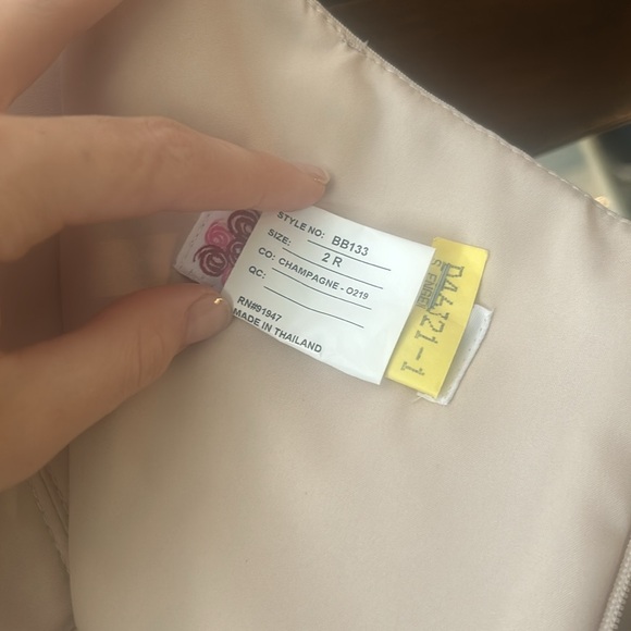 Bella bridesmaid champagne dress - Picture 4 of 5